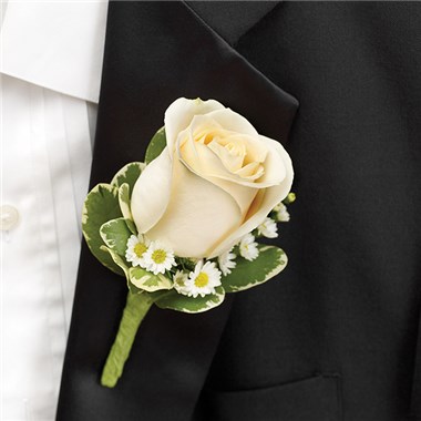 White Boutonniere